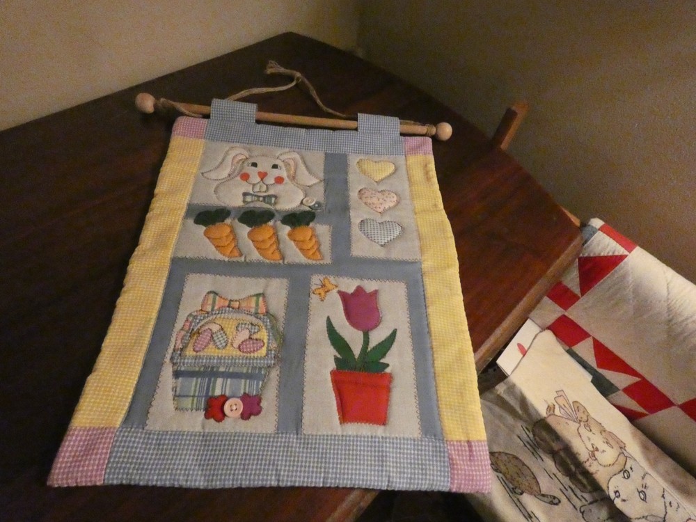 Easter Handmade Quilt Panel Wall Hanging