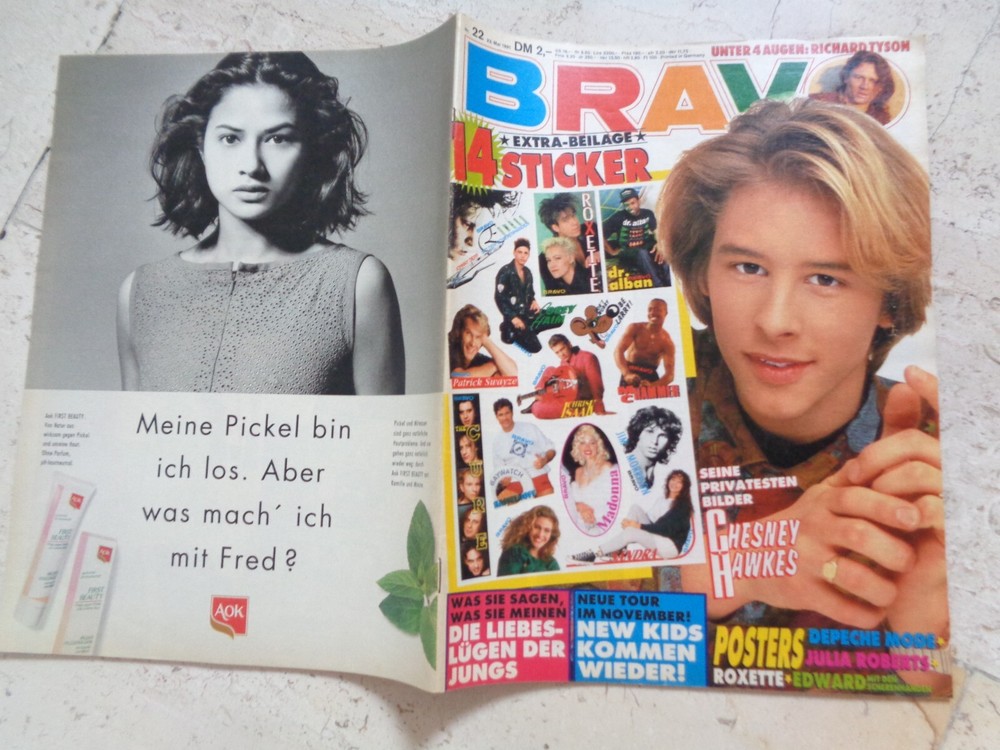 CHESNEY HAWKES magazine Julia Roberts POSTER DEPECHE MODE Johnny Depp ROXETTE