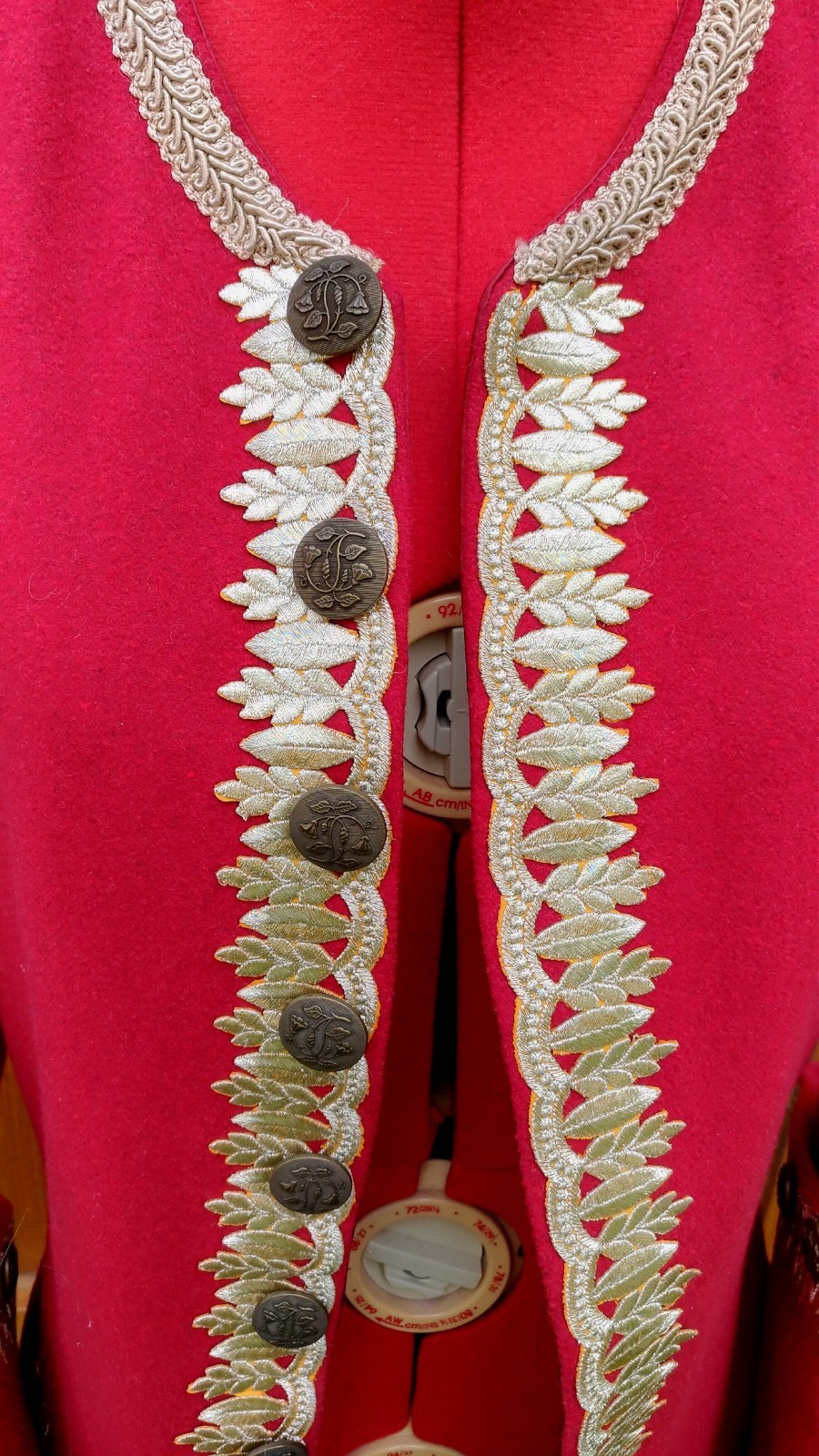 Rococo/Pirate/Captain 18th century Frock Coat, Red