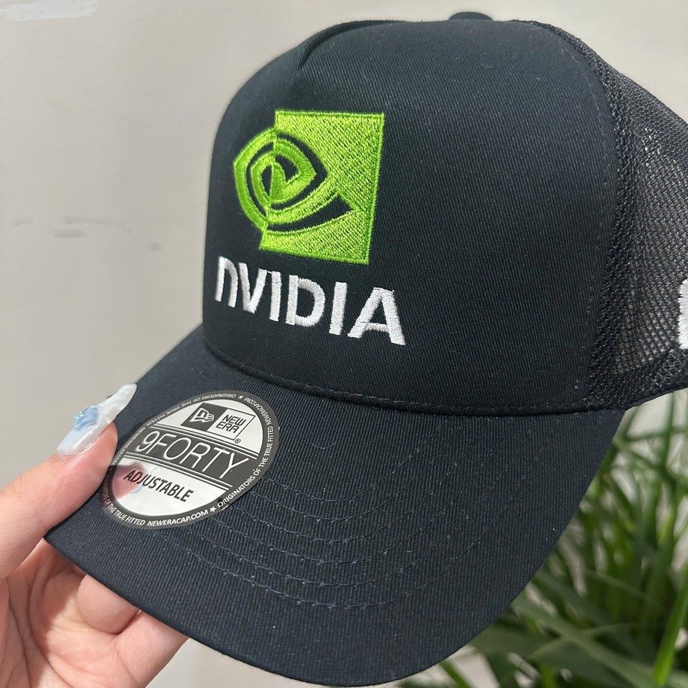 NVIDIA 9FORTY Trucker Hat Black Mesh Cap Adjustable Snapback GPU Gaming
