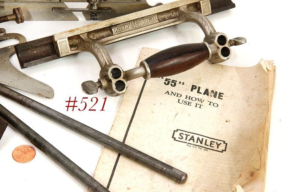 script logo V Nice Shape STANLEY TOOLS 55 COMBINATION PLANE