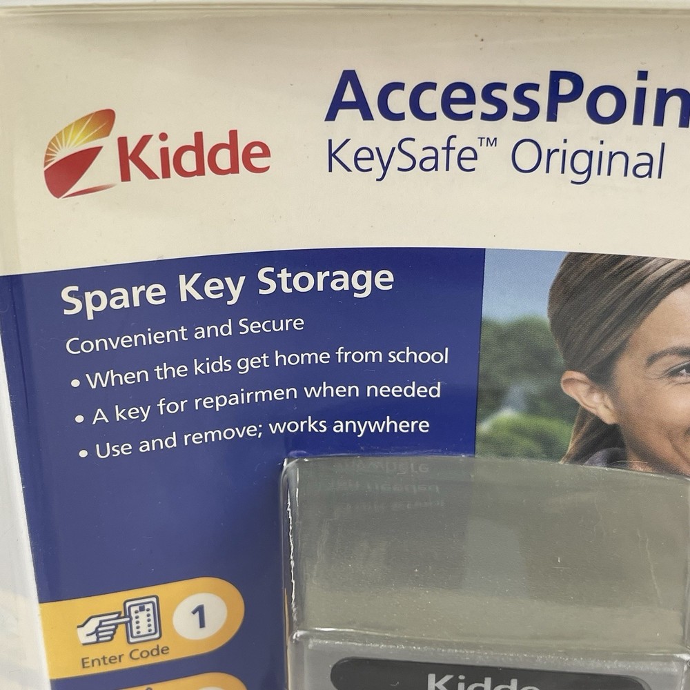 NEW Kidde Access Point Spare 5 Key Storage Push Button Combination Lock Titanium