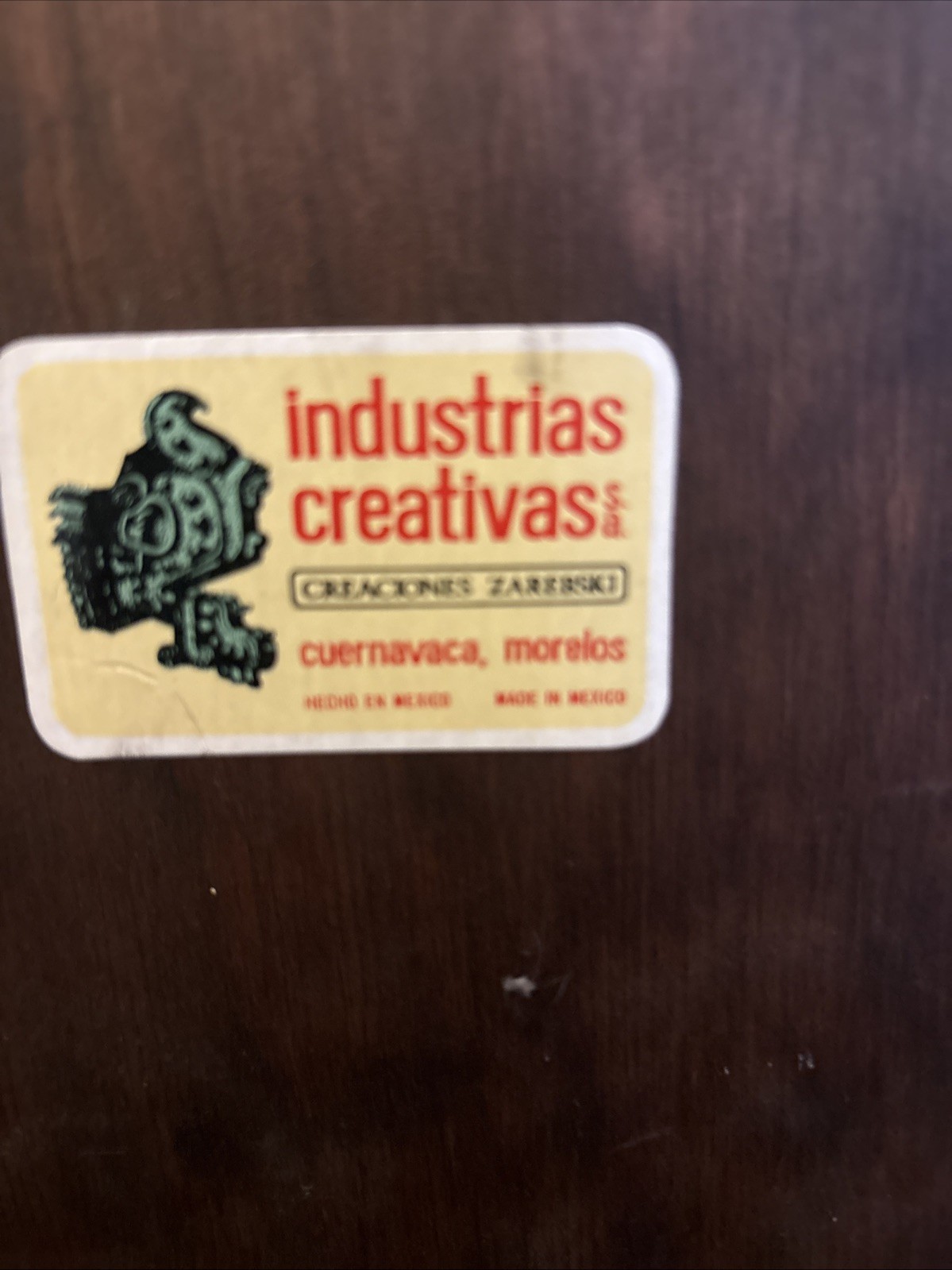 Vintage Mexican Mirror Industrias Creativas Creaciones Zarebski Hang On 20/17