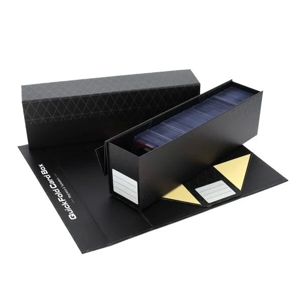 3 Pack QUICK FOLD Card Storage Boxes Magnetics Closure & Top loaders 1124606