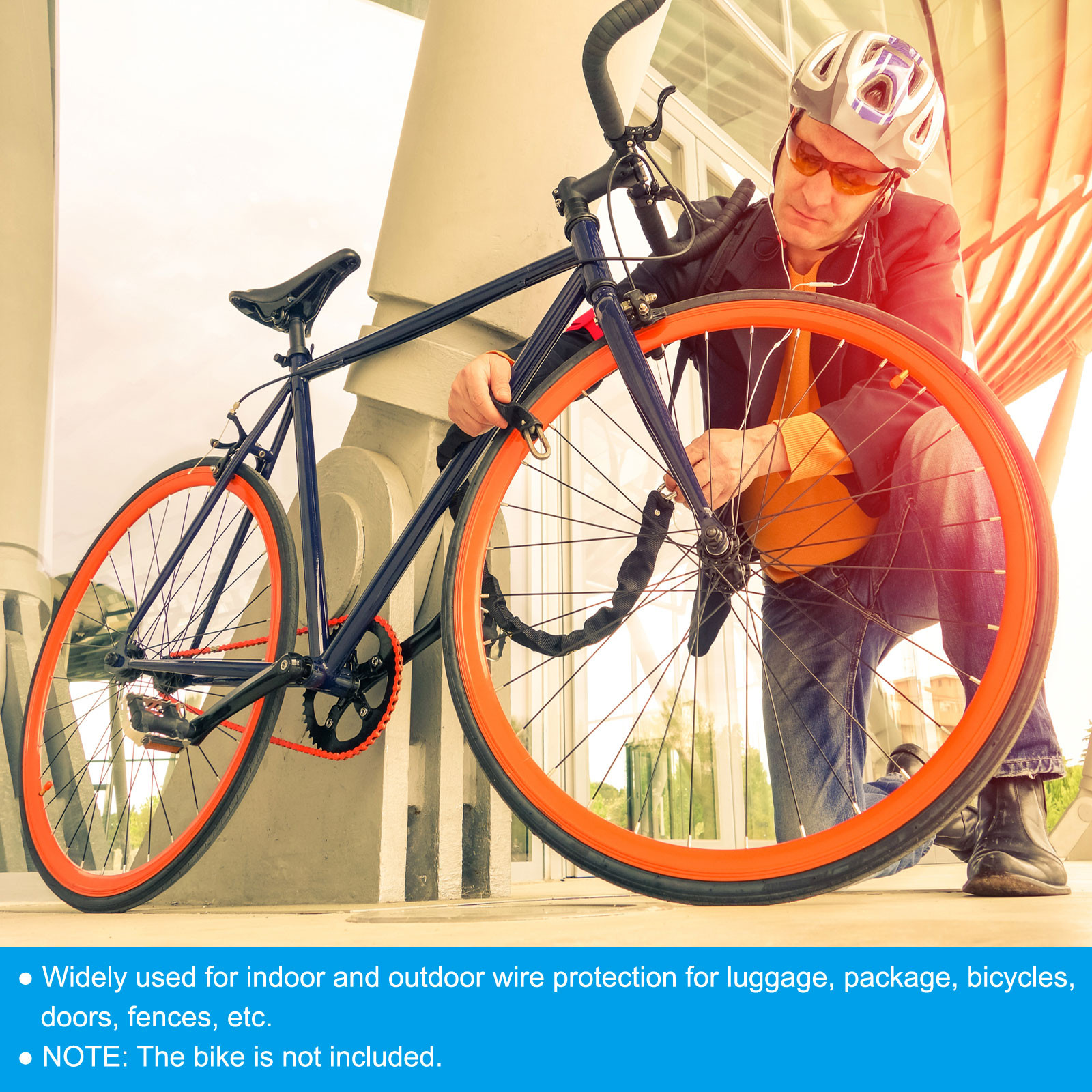 10Ft*45mm Polyester Rope Protector Cable Cover Rope Protective Sleeve Red