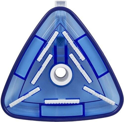 Pool Vacuum Head Bottom Brush, Triangular Weighted Transparent Swimming Pool