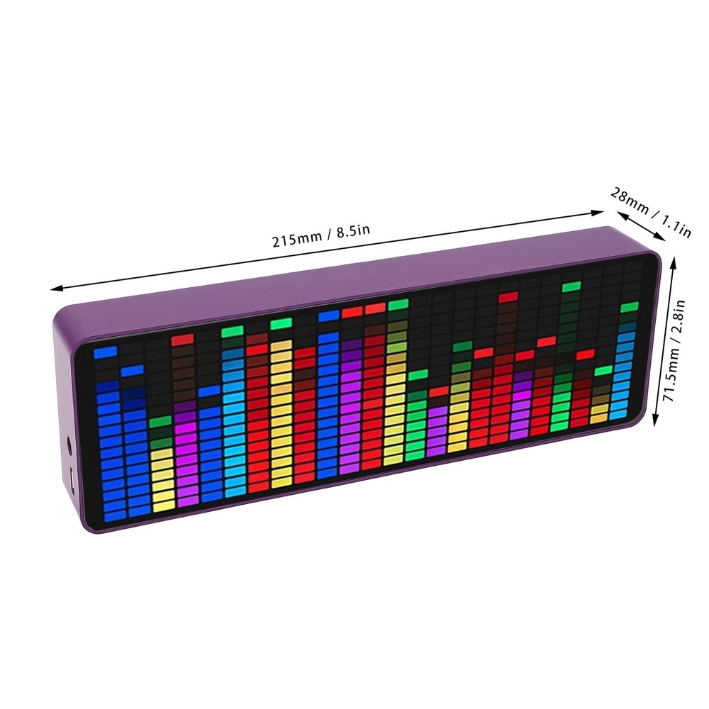 Music Spectrum Display 384 LED 1624 Segment Rhythm Light Level Voice Sensor WT