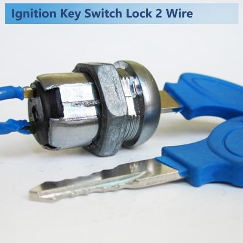Ignition Key Switch Lock 2 Wire with 2 Keys, Elderly Electric Scooter Key