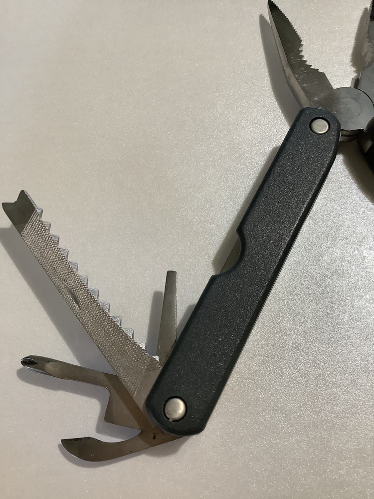 SALE $8 Multitool 8 Function Black Handle Not Branded In Case