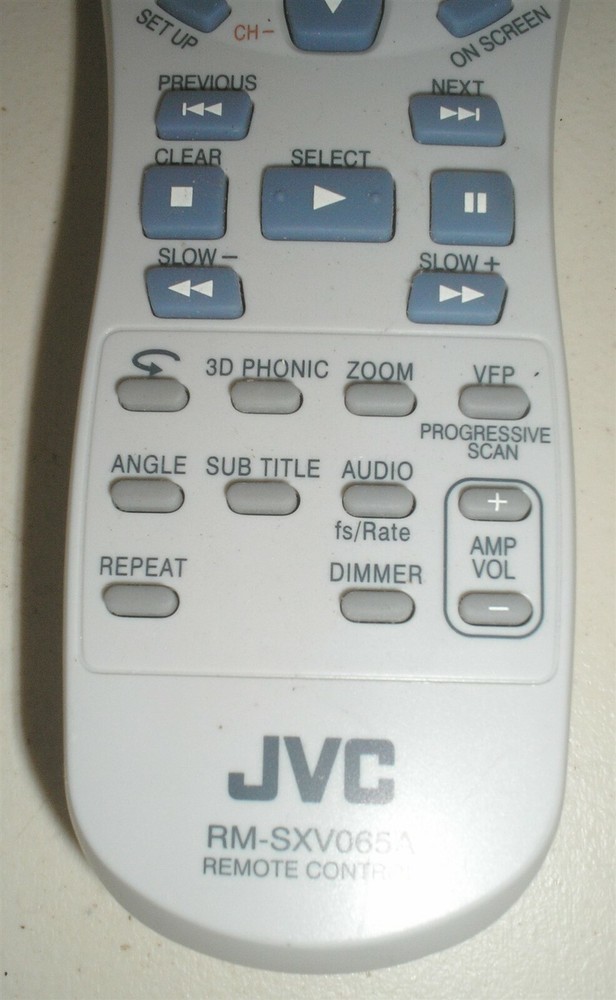JVC RM-SXV065A TV/DVD Remote Control