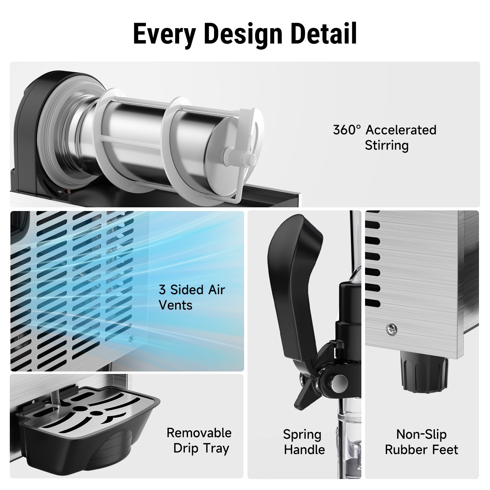 15/30/45L Commercial Slushie Machine Margarita Slush Maker Frozen Drink Machine