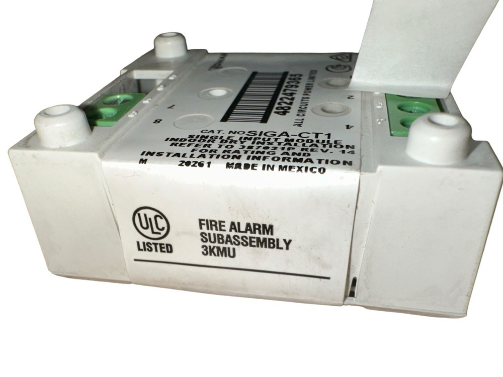 Edwards SIGA-CT1 Fire Alarm System Input Module Single Signaling Device