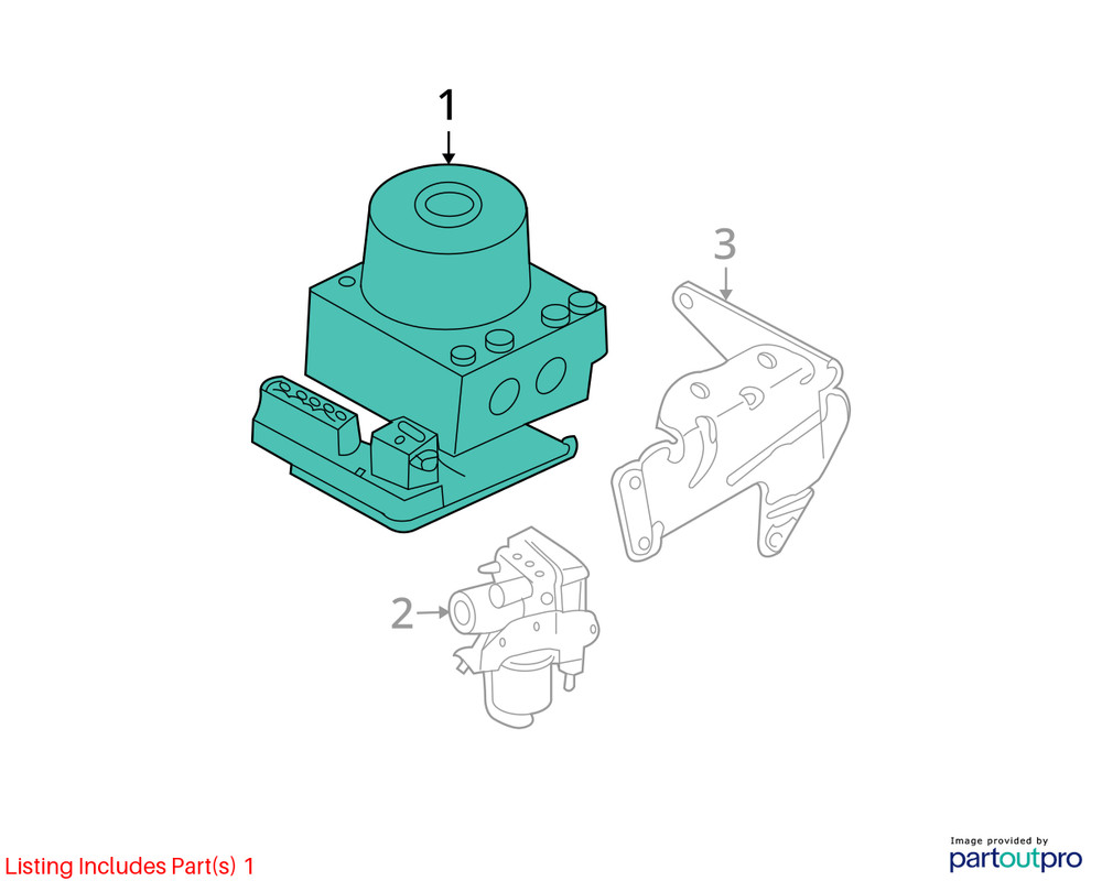 ABS Control Module Fits 05-07 Escape 2720950