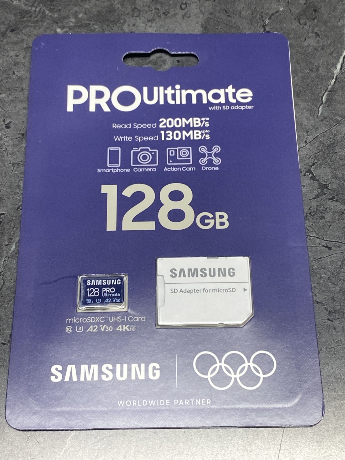 Brand New Sealed - Samsung - Pro Ultimate and Reader 128GB microSDXC Memory Card
