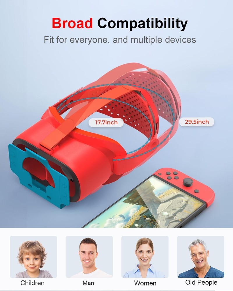 VR Headset for Nintendo Switch & Switch OLED Labo VR Kit 3D Goggles Accessorie