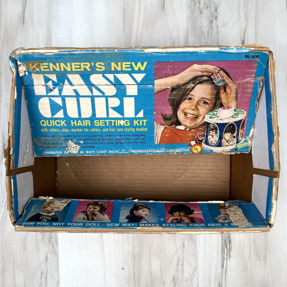 VTG 1968 KENNER Easy Curl Quick HAIR SETTING KIT Rollers WORKS *Missing 2 Clips*