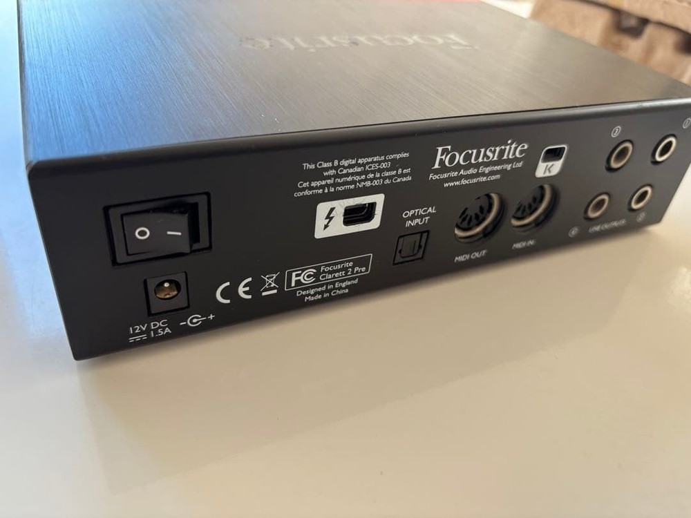 Focursrite Clarett 2Pre THUNDERBOLT Audio Interface jp