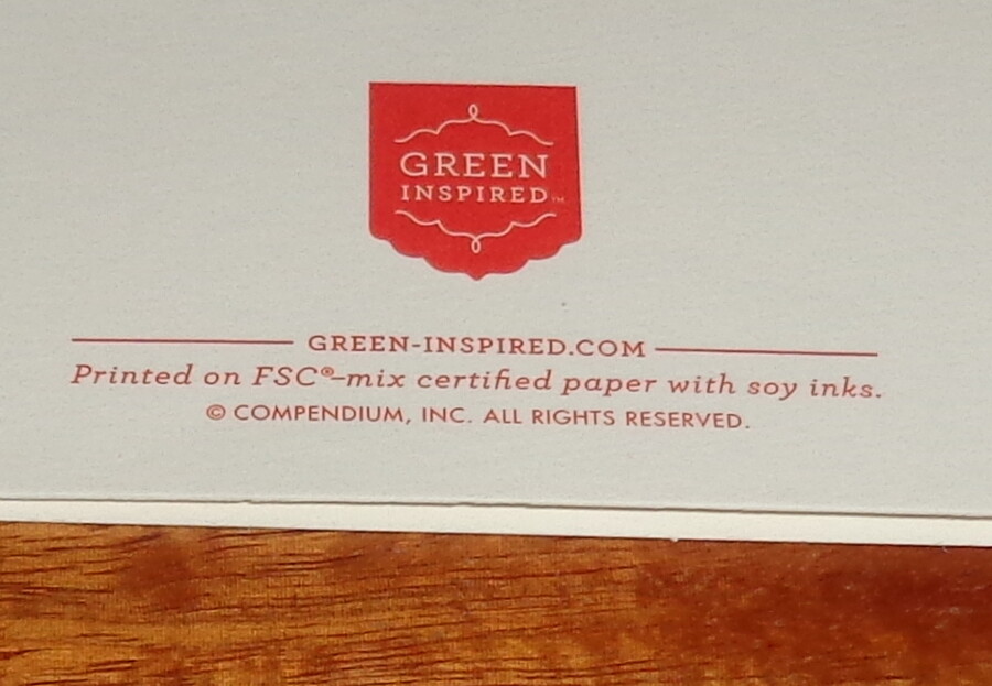 UNUSED Christmas greeting card, magical unicorn on blue, 7"