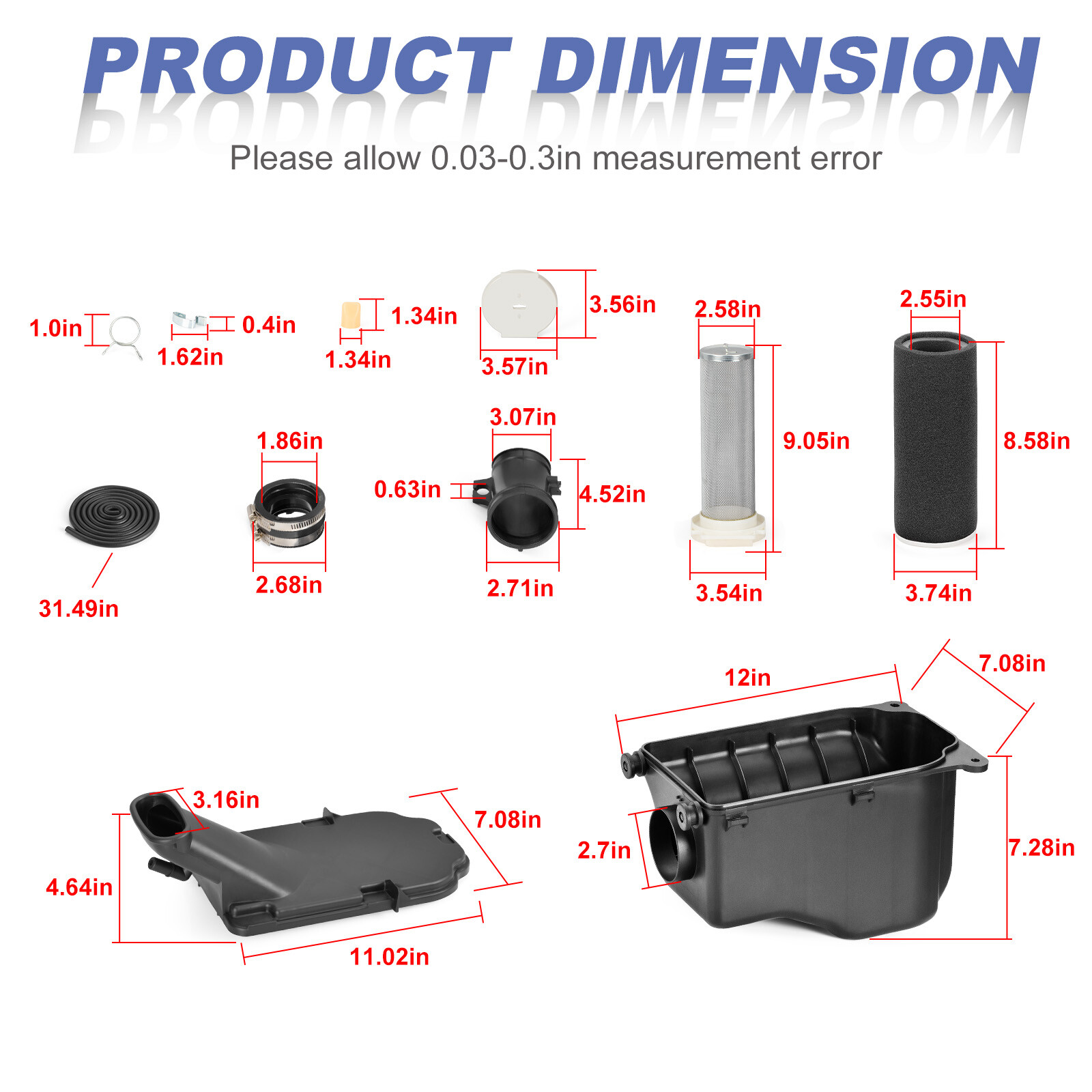 Air Filter Guide Box Cover Assembly Kit for Yamaha Grizzly 660 2002 2003 2004-08