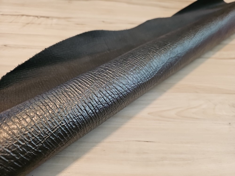 2-3oz METALLIC GRAPHITE S-SHOULDER LEATHER HIDE MEDIUM SOFT SHEET,PANEL 8-9+sqf