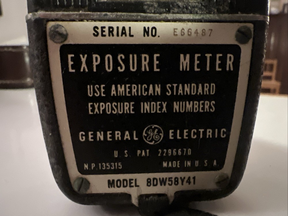 General Electric Selenium Light Meter