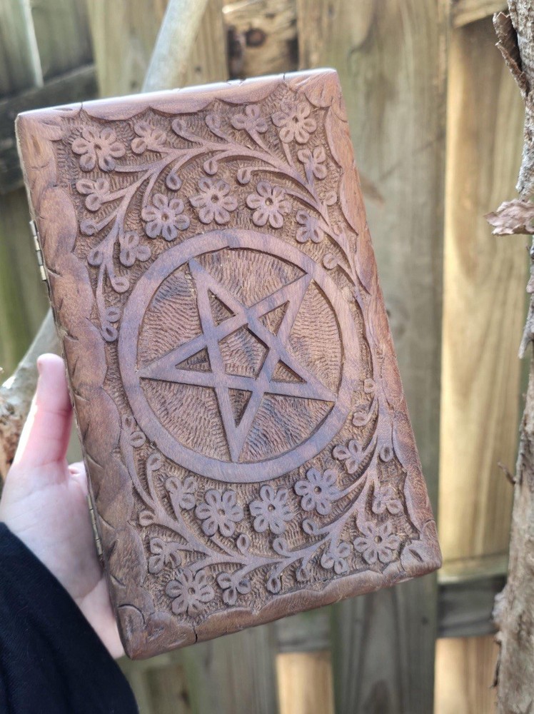 Pentagram Pentacle Wooden Handcrafted Box