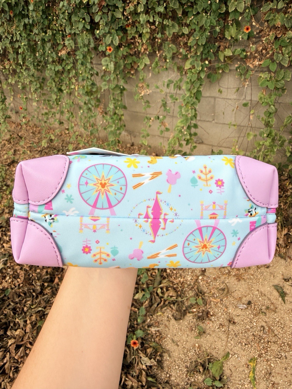 Stoney Clover Lane Disneyland 70th Anniversary Mini Blue Pouchette Crossbody Bag