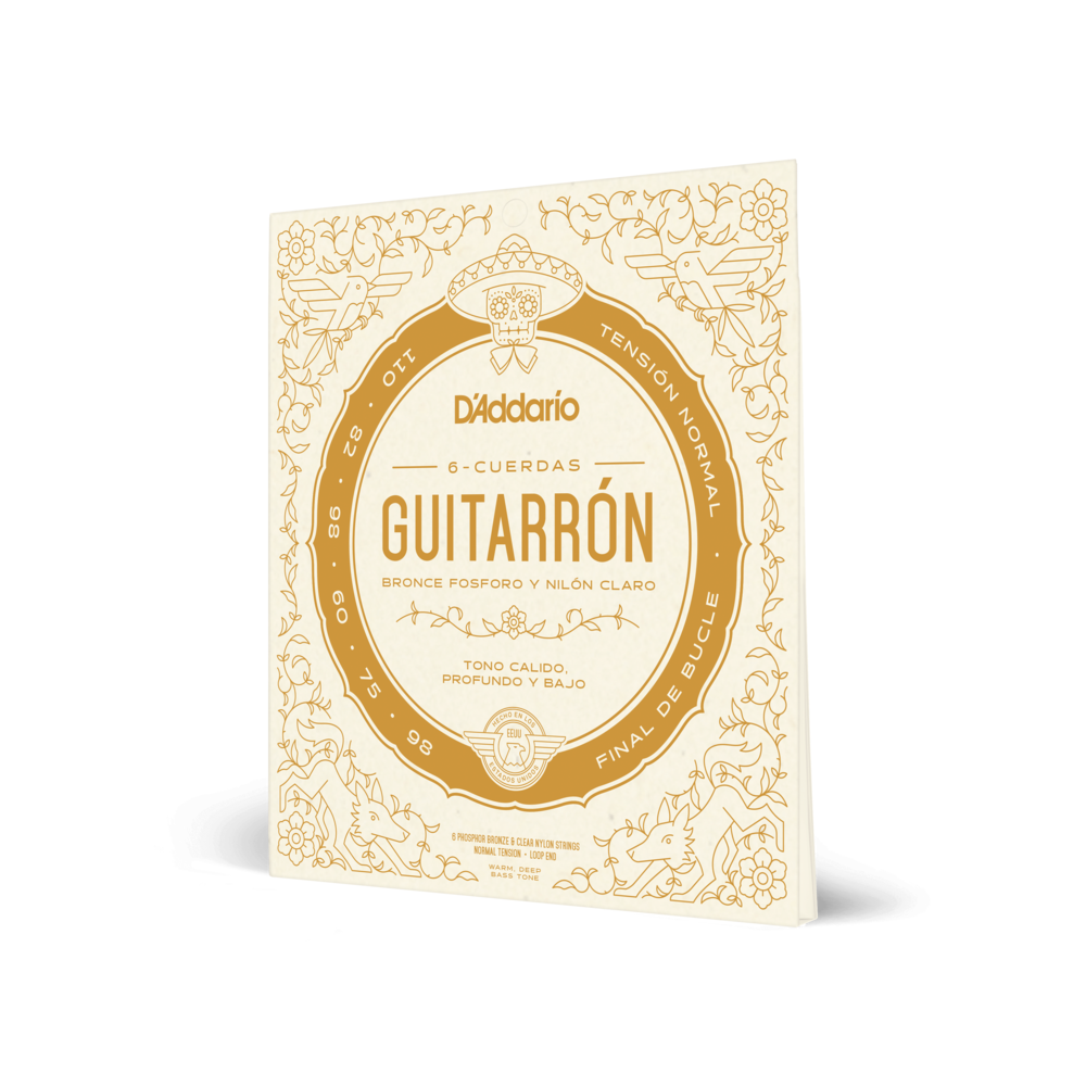 D'Addario Guitarron 6 String Set, Phosphor Bronze, Normal Tension