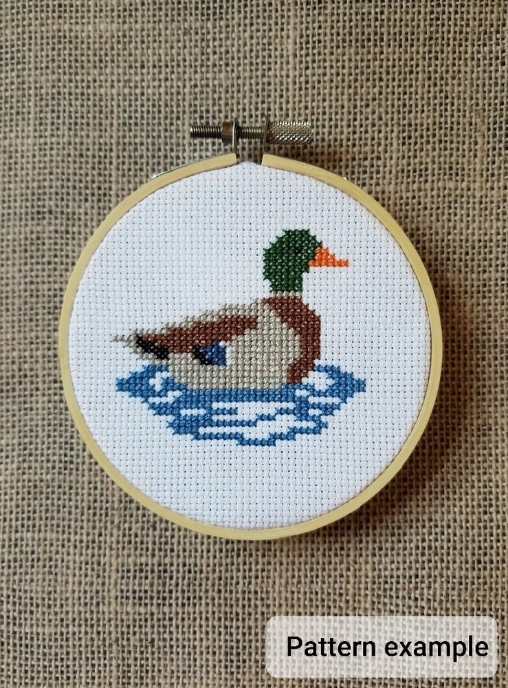 Counted Cross Stitch Mallard Duck Pattern