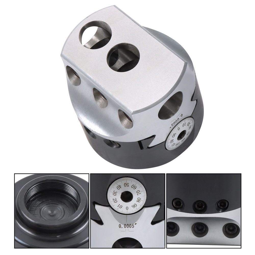 3 Inch Precision Boring Head 0.001" Adjustment Radius with 1-1/2-18 Thread