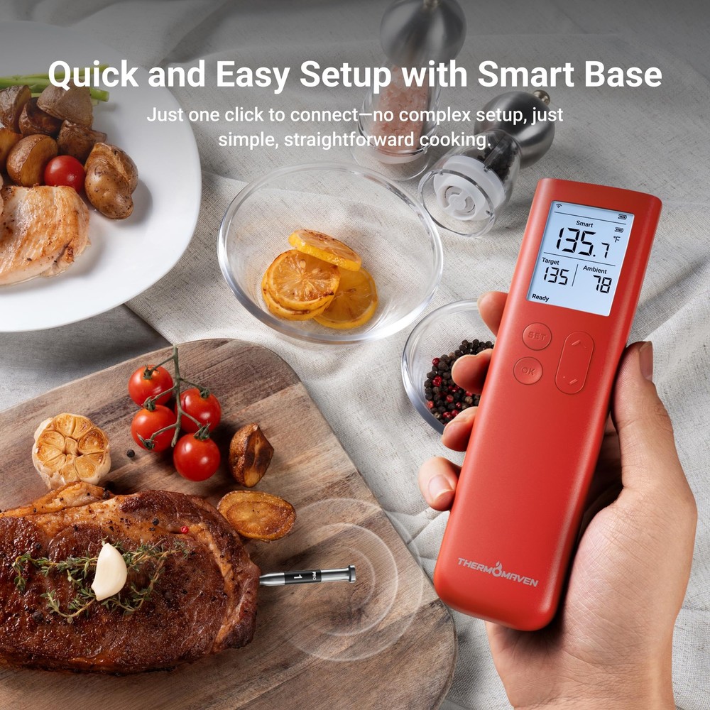 Bluetooth Meat Thermometer Wireless Smart Grill Probe