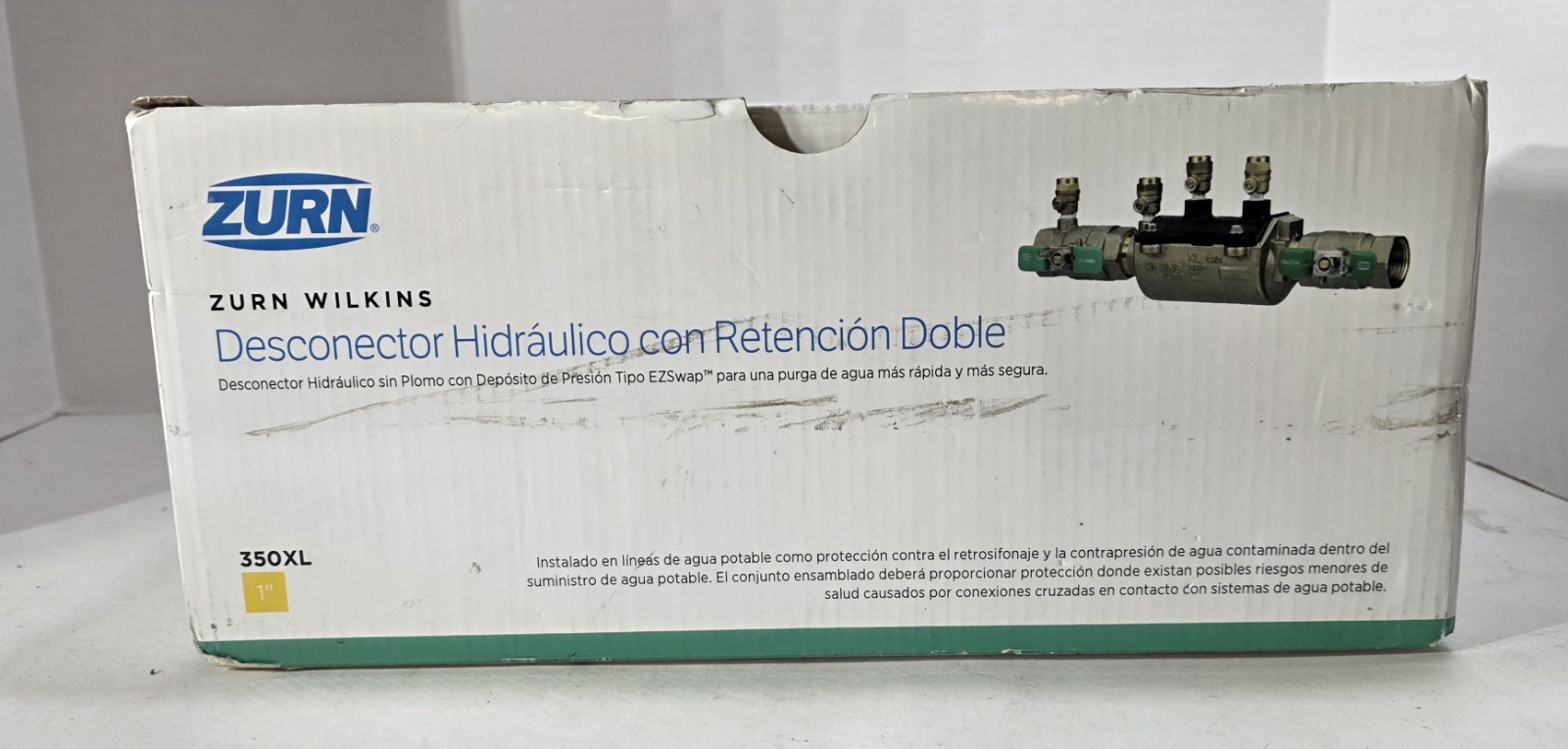 Zurn Wilkins 1" 350XL Double Check Backflow Preventer Lead Free 1-350XL