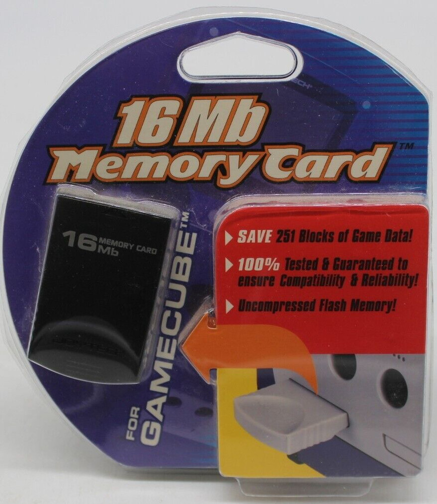 Joytech 16 MB Flash Memory Card Nintendo GameCube Uncompressed New Sealed