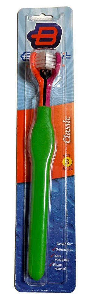 Benefit Triple Head Toothbrush - Green Handle