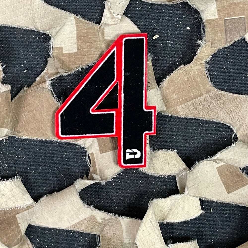 NEW Push Division Number Patch #4 - Red
