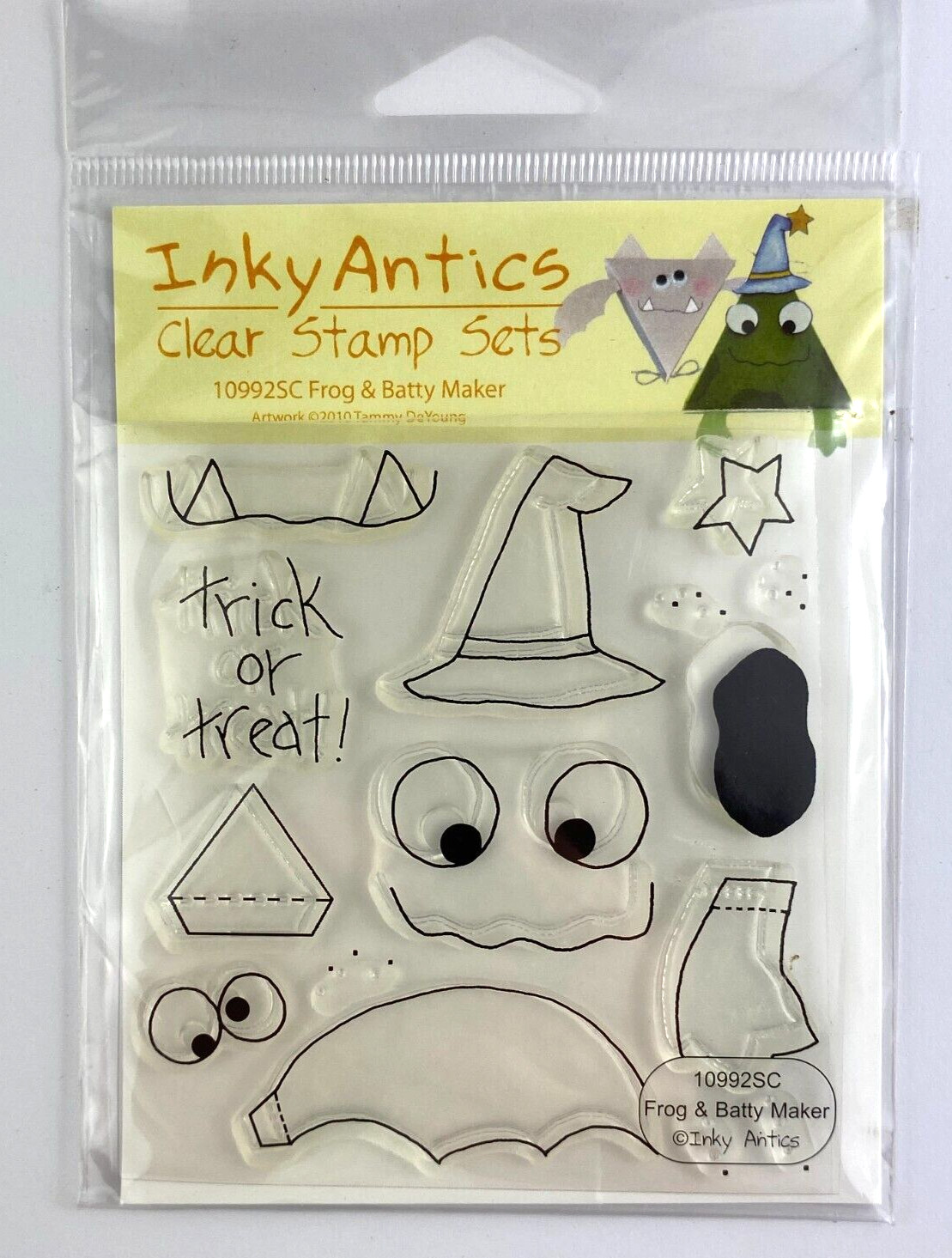 Inky Antics Stamp Set - Frog & Batty Maker - 10992SC - Clear  - Halloween
