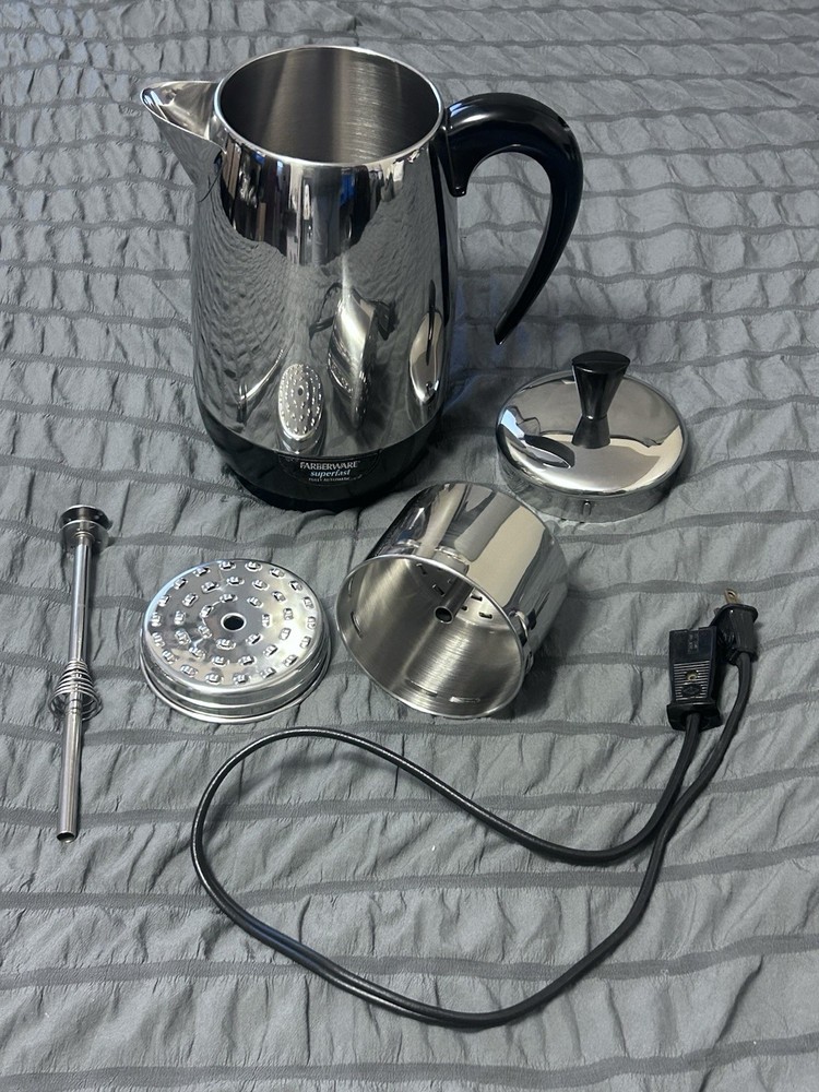 Farberware Superfast 8 Cup Electric Coffee Percolator Model 280 Fully Automatic