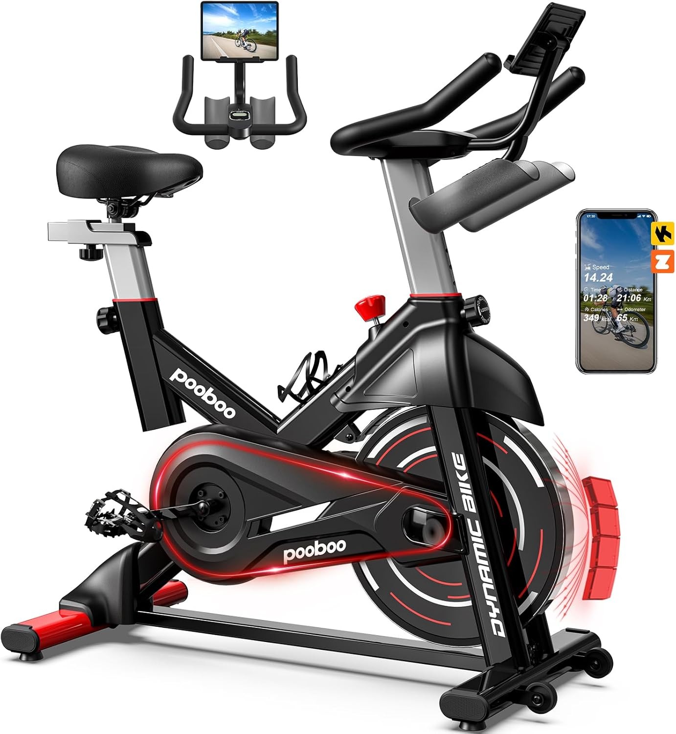 Exercise Bike Indoor Cycling Bike Fitness Stationary Bike Magnetic Resistance