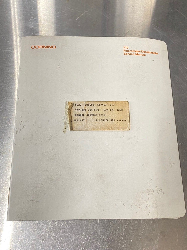 Corning 710 Electrophoresis Densitometer - Users Guide / Instruction Manual