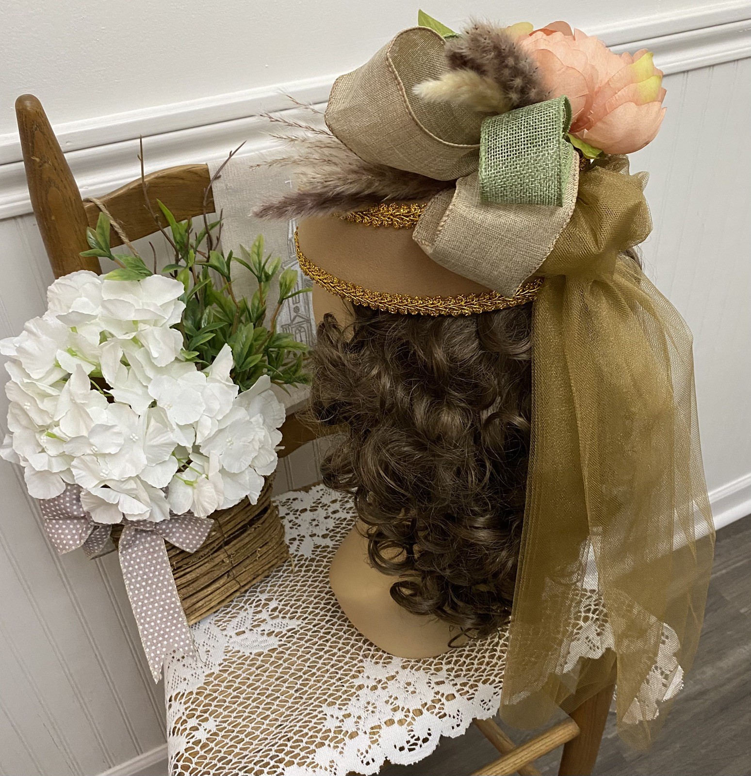 Ladies Victorian Perched SideSaddle Equestrian Riding Hat Reenactment Civil War