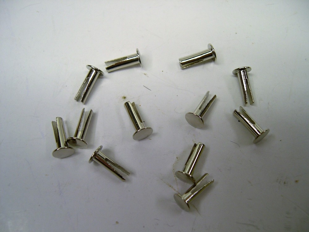 12 Split Mounting Rivets for American Flyer Conversion Knuckle Couplers