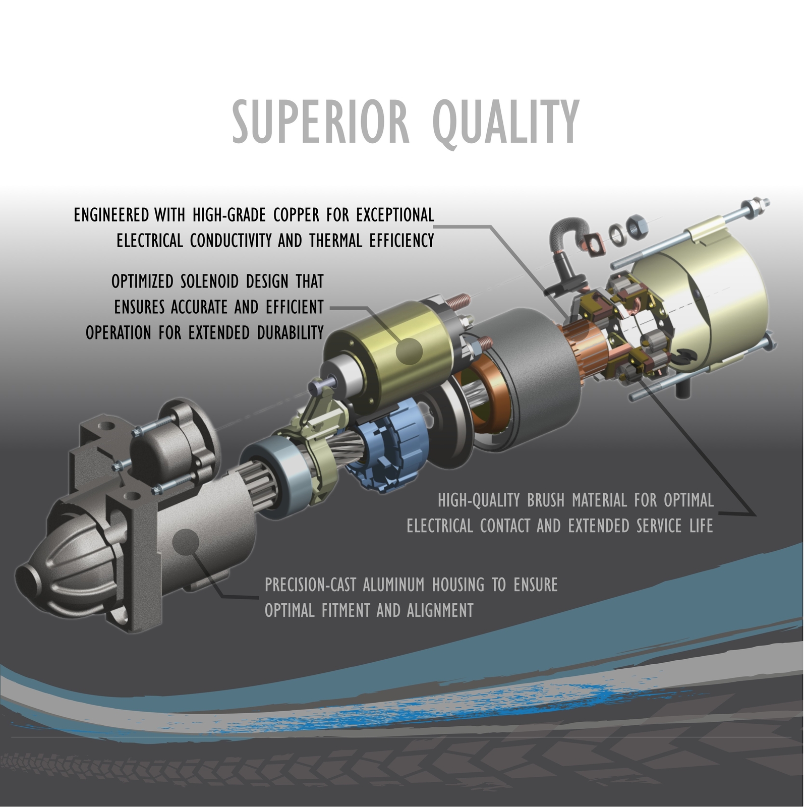 New Marine Outboard Starter For Mercury Mariner 90 115 140 150 175 HP 1978-1988