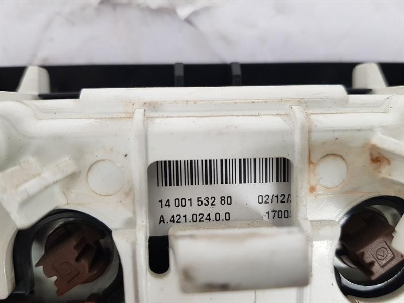 2012 PEUGEOT EXPERT HEATER CONTROL PANEL ASSEMBLY