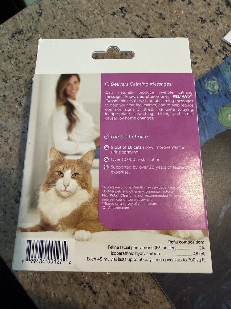 FELIWAY Classic Happy Cat Calming Diffuser - Purple/White