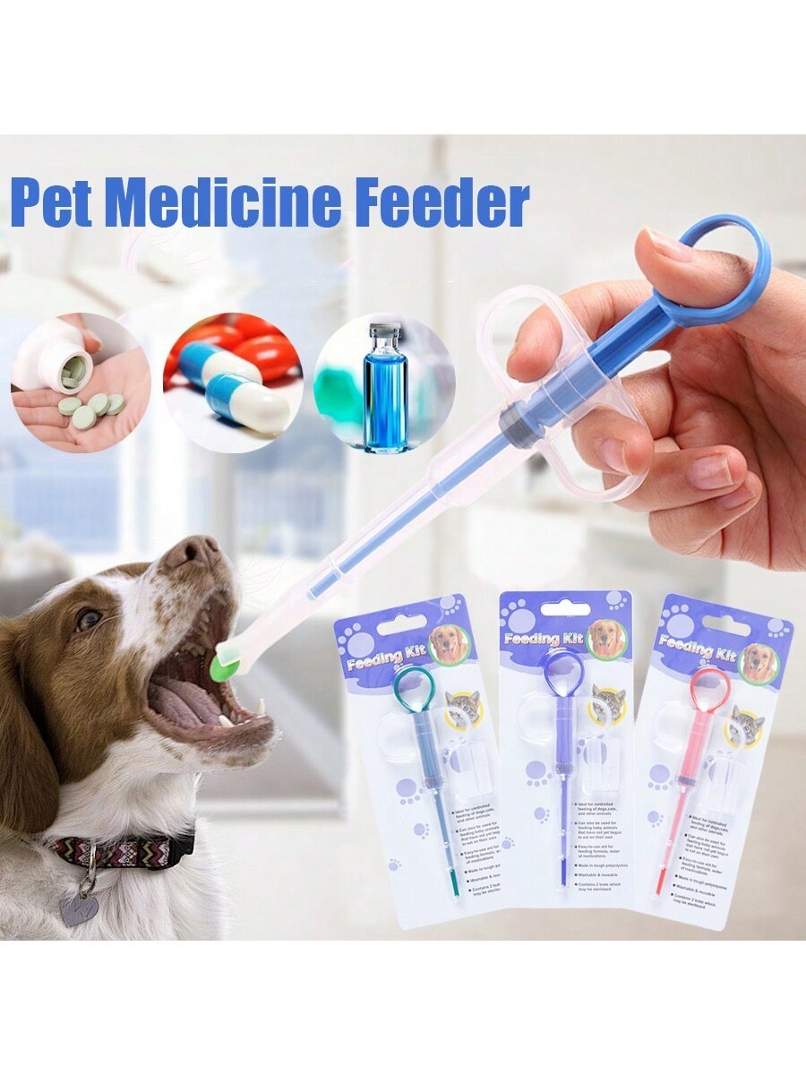 Dog Cat Pill Tablet Capsule Popper Piller Dispenser Syringe Gun Giver Tool