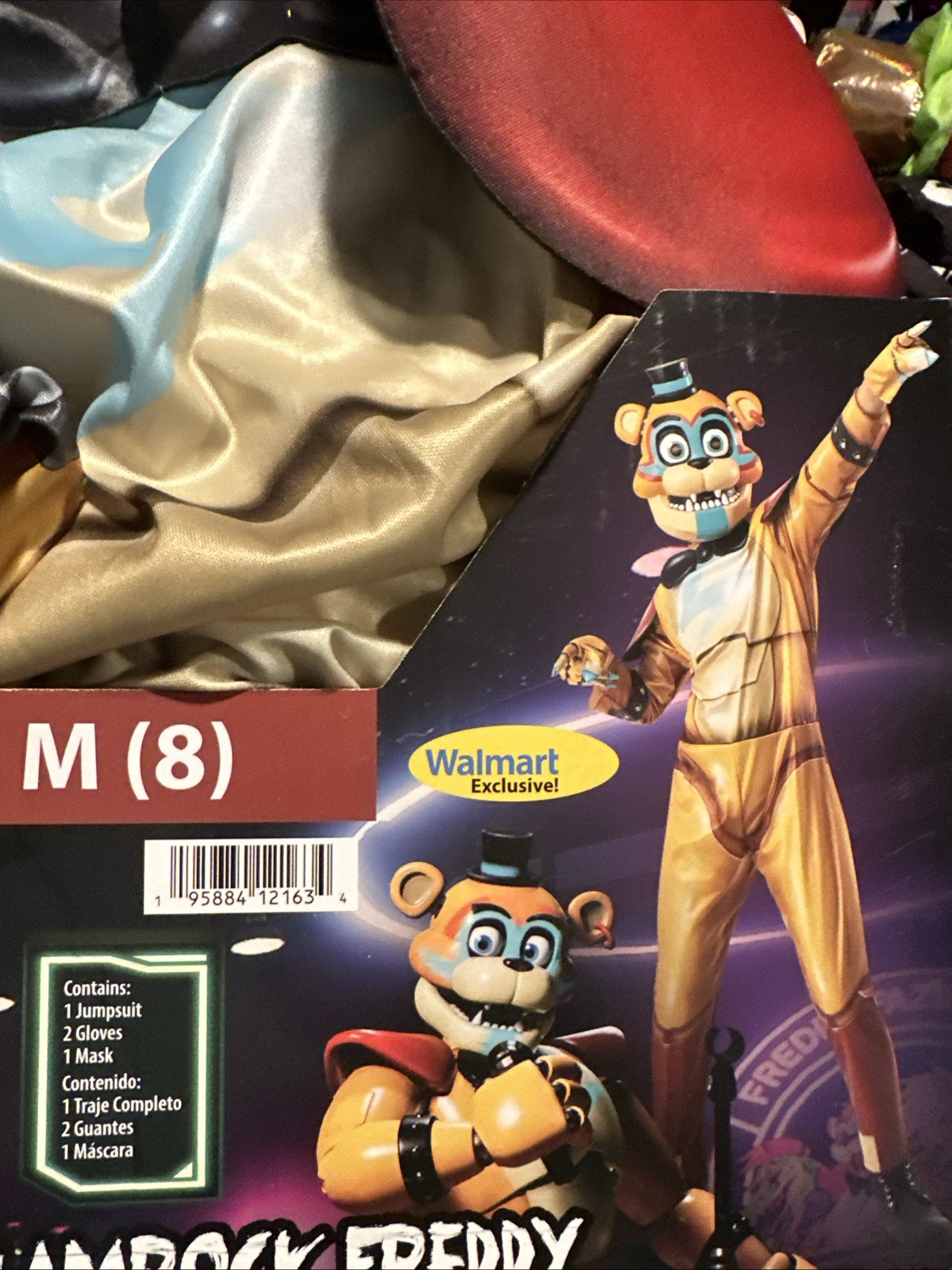 Halloween Costume Boys Glamrock Freddy Five Night Freddy’s Medium 8 New