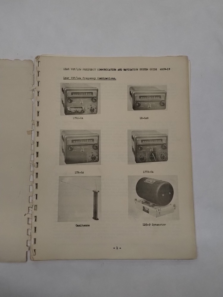 Lear VHF/LF Combinations Installation Manual Original