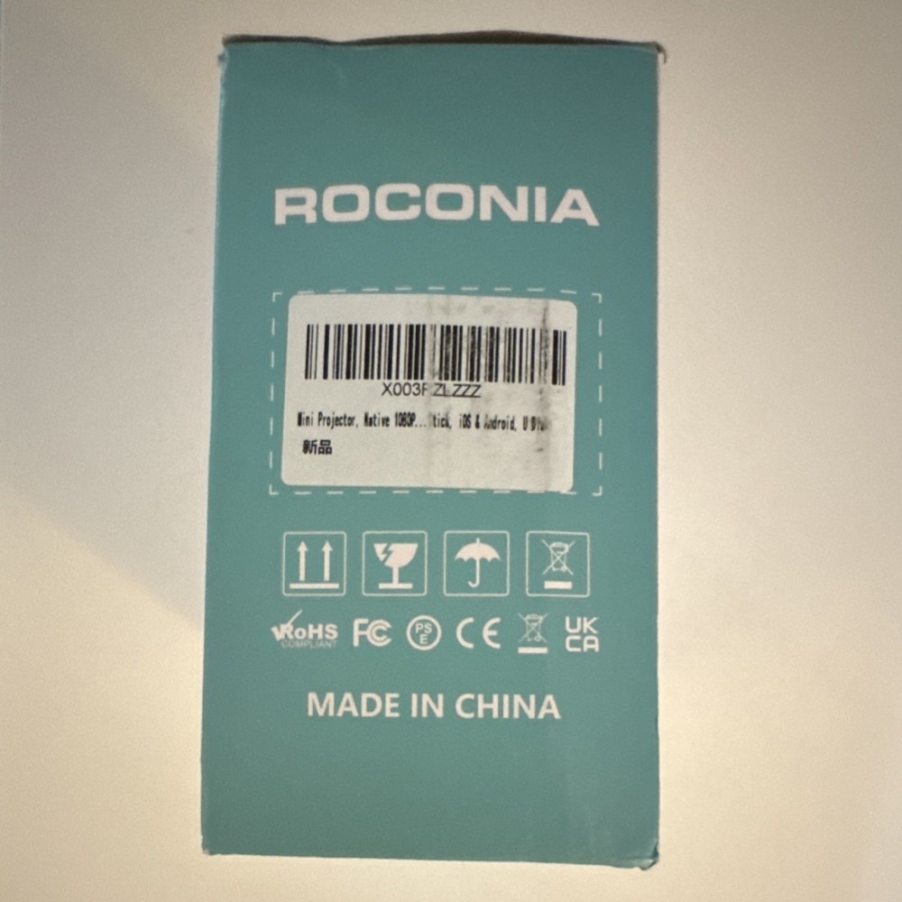Roconia G2 Mini Projector 1080 Native Resolution Android Compatible