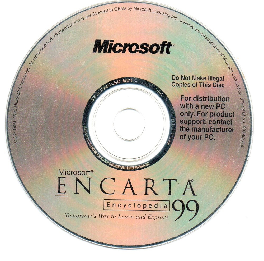 Legacy PC Software 2-Pack: IMSI Micro Cookbook CD v5.0, Encarta Encyclopedia