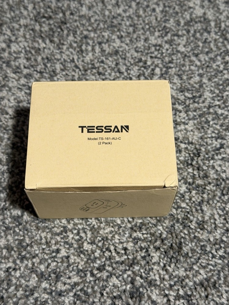 TESSAN Australia Plug Adapter, 4 Outlets & 3 USB (1 USB-C), Type I Plug (2-Pack)